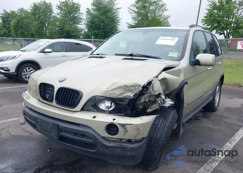 2002 BMW X5 3.0I из США, поврежденный, VIN 5UXFA53552LP57617
